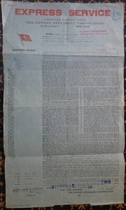 CONNAISSEMENT-BILL of LADING~AMERICAN EXPORT LINES~MARSEILLE -13 NOV. 1935~ - Foto 1 di 2