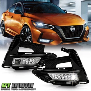 For 2020-2022 Nissan Sentra LED Bumper Fog Lights Driving Lamps w/ Switch Pair - Picture 1 of 8