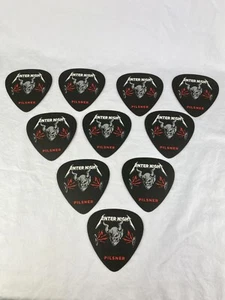 Lot 10 Metallica Enter Night Pilsner Stone Brewery Gargoyle Guitar Pick Coasters - Picture 1 of 5