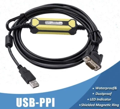 USB-PPI PLC Programming cable for Siemens SIMATIC S7-200 CPU222 CPU224 CPU226 - Image 1 of 4