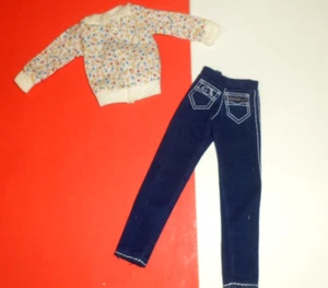 1980'S JORDACHE JEANS TOP OUTFIT CLONE MEGO TANYA BARBIE Fashions CLOTHES - Picture 1 of 2