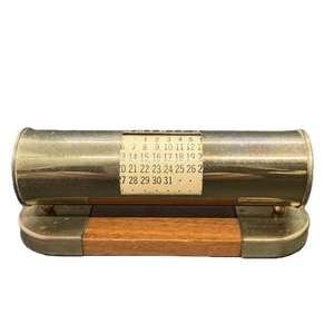 Park Sherman Desk Perpetual Calendar Vintage Antique Retro Brass Old Tools F/S - Bild 1 von 10