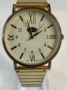 Vintage Cambridge Men’s Watch Gold Tone Classic White Japan Movement Quartz - Picture 1 of 5