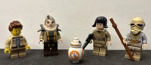 Lote de 5 minifiguras Lego Star Wars - BB-8, Rey, Rowan, Unkar Plutt, Rose Tico - Imagen 1 de 6