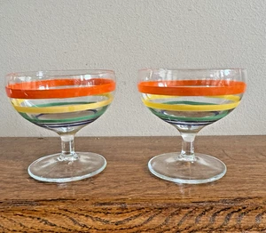 Juego 2 Champagne Sherberts Fiesta Colores Vintage - Imagen 1 de 13