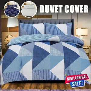 Juego de cama con funda nórdica edredón reversible con fundas de almohada individual doble king - Imagen 1 de 7