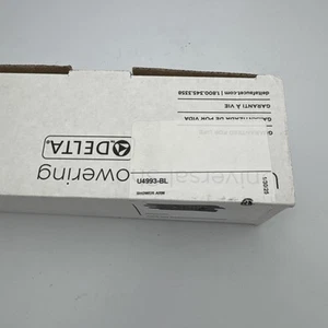 Delta U4993-BL Braccio doccia e flangia nero 5,75" - Foto 1 di 3