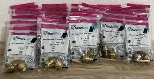 Sharkbite 818072 FOR PEX 1/2" Push-to-Connect 90-Degree Brass Elbow *LOT OF 33* - Picture 1 of 1