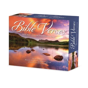 Bible Verses 2026 5.4" x 6.2" Box Calendar - Picture 1 of 6