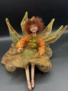Winward Herbst Herbst Fee Puppe beweglich Regal Sitter geflügelte Pixie Elfe - Bild 1 von 9