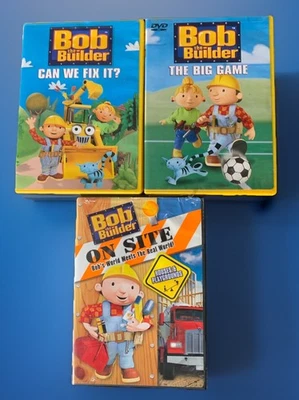 Lot (3) Bob the Builder DVD’s: Can We Fix It, The Big Game, Houses & Playgrounds - Image 1 of 4