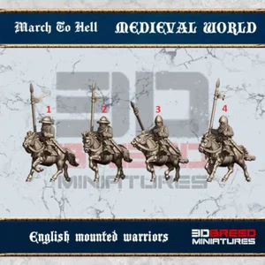 March to Hell Medieval - Caballería, Mesa, Wargaming, 15 y 28 mm - Imagen 1 de 9