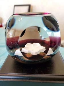 Caithness Christmas Rose Sulphide Paperweight - Picture 1 of 6