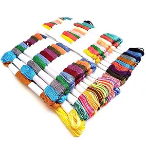 24 x Embroidery Thread Cotton Cross Stitch/Braiding/Skeins Craft Sewing Colours - Picture 1 of 4