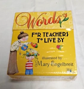 Words For Teacher's To Live by Mary Engelbreit New Sealed & Illustrated - Picture 1 of 7