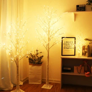 90/180cm LED Twig Birch Table Lamp Tree Light Up Holiday Xmas Lights Decoration - Picture 1 of 17