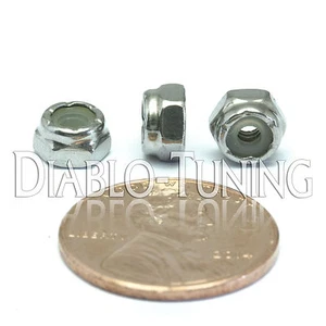 #4-40 casi nuevo - Cantidad 10 - Tuerca de bloqueo hexagonal de inserción de nailon SAE UNC - A2 acero inoxidable 18-8 - Imagen 1 de 2