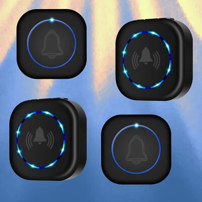 Funkklingel wasserdicht Türklingel Funk Set Haustür Klingel IP55 200M Reichweite - Bild 1 von 4