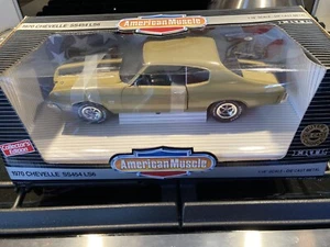 1:18 ERTL 1970 CHEVY CHEVELLE LS6 Champagne GOLD ON BLACK 7808 Buyers Choice - Picture 1 of 5