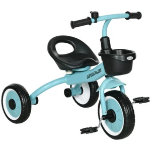 Kids Tricycle for Toddlers Age 2-5 with Adjustable Seat, Handlebar Grips, Blue - Picture 1 of 11
