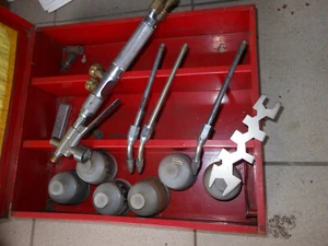 Castolin Flammspritzpulver Schrank Eutectic mit Zubehör Brenner Spritzgerät usw. - Bild 1 von 8