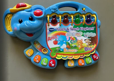 VTech Touch and Teach Elephant - Blue 12-36 Months - Interactive - Image 1 of 4
