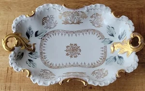 Flora Bavaria Rosenthal Dish Tray Plate with Ornate Handles - Picture 1 of 12
