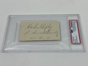 Harlow Shapley Scientist Harvard Observatory Signed Autograph Cut PSA DNA - Picture 1 of 1