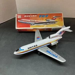 Tin Litho Friction United Boeing 727 JET LINER w/original box - Picture 1 of 1