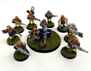 Warhammer 40k Astra Militarum Imperial Guard Cadian Infantry Squad Painted - Picture 1 of 6
