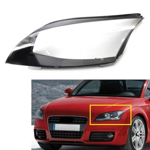 Front Headlight Lens Cover Lampshade Fit Audi TT Roadster 2008-2014 Clear Left - Picture 1 of 7