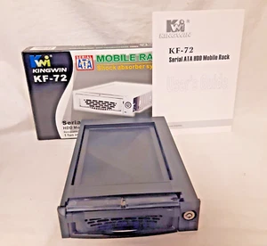 KINGWIN KF-72 Black 5.25 Mobile Rack for 3.5 SATA Serial ATA HDD Hard Drive NEW - Picture 1 of 10