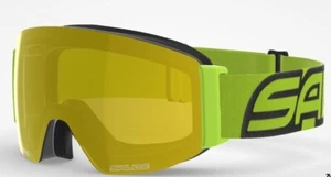 Maschera da sci SALICE 104DARWF OTG Nero/Lime lente Antifog RW Giallo - Picture 1 of 1