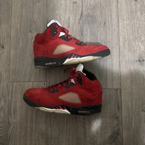 Air Jordan 5 Retro Raging Bull Red Suede - Picture 1 of 6