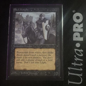 Black Knight (IE) - International Edition (IED) MAGIC THE GATHERING VINTAGE - Picture 1 of 2