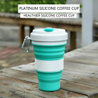 3 Adjustable Sizes New Collapsible Silicone Coffee Cup Mug Reusable Travel