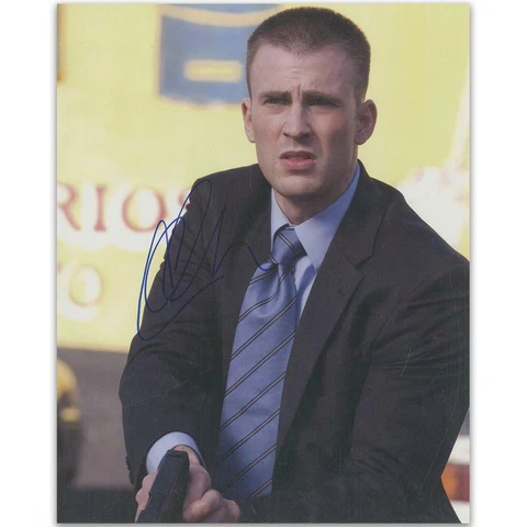 Chris Evans Autograph Signed Photograph Cover