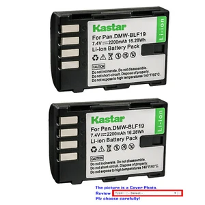 Kastar Replacement Battery for Panasonic DMW-BLF19 BLF19E & Lumix DC-G9 Camera - Picture 1 of 7