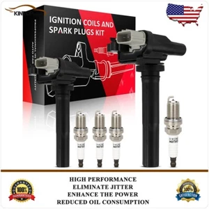 Ignition Coils & Iridium Spark Plugs Kit For Suzuki Swift 1999 2000 2001 - Picture 1 of 22