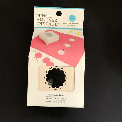 Herramienta de álbum de recortes perforadora de papel por toda la página ventana rosa Martha Stewart   Foto 1 de 4