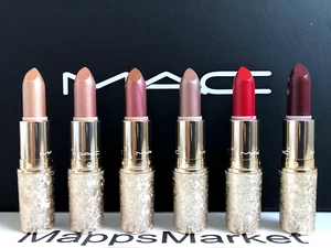 MAC Snow Ball Lipstick Warm Ice, Holiday Crush, Shimmer & Spice, I'm Glistening - Picture 1 of 29