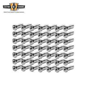 Chrome Spoke Nipples Fits For Harley Wheel Rim with 6mm Square Stock Length - Picture 1 of 1