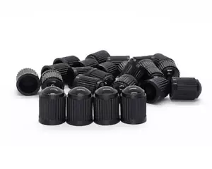 Black Plastic Tire Valve Stem Caps-Universal Schrader OEM QUALITY SHIP FROM USA - Picture 1 of 4
