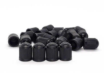 Black Plastic Tire Valve Stem Caps-Universal Schrader OEM QUALITY SHIP FROM USA  - Image 1 of 4