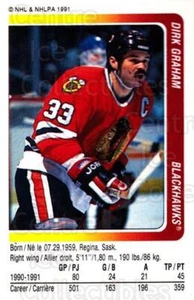 1991-92 Panini Stickers #16 Dirk Graham - Picture 1 of 1