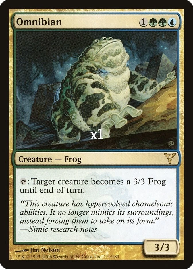 MTG Dissension DIS Omnibian NM/M - Image 1 of 1