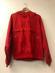 Vintage Nike Mens Windbreaker Size L All Red Rare (Blue Tag) 80s - Picture 1 of 5