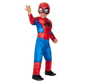 Marvel Spidey & His Amazing Friends size 2T Toddler Spiderman Costume Disney Jr.