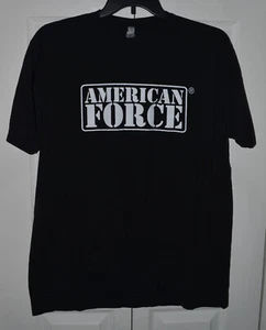 Camiseta Next Level Apparel para hombre negra manga corta "American Force" talla: XL - Imagen 1 de 2