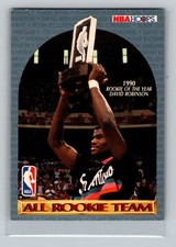 1991 NBA Hoops David Robinson ALL ROOKIE TEAM - Not Numbered